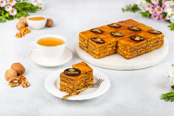 Пирожные-канапе Медовая фантазия с грецким орехом У Палыча 620 г — изображение 3